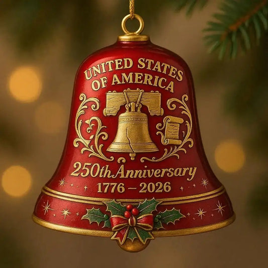 A Timeless Keepsake: United States 250th Anniversary Commemorative Bell Ornament