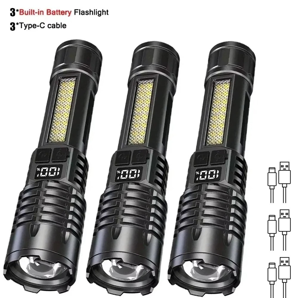High Power Tactical LED Flashlight