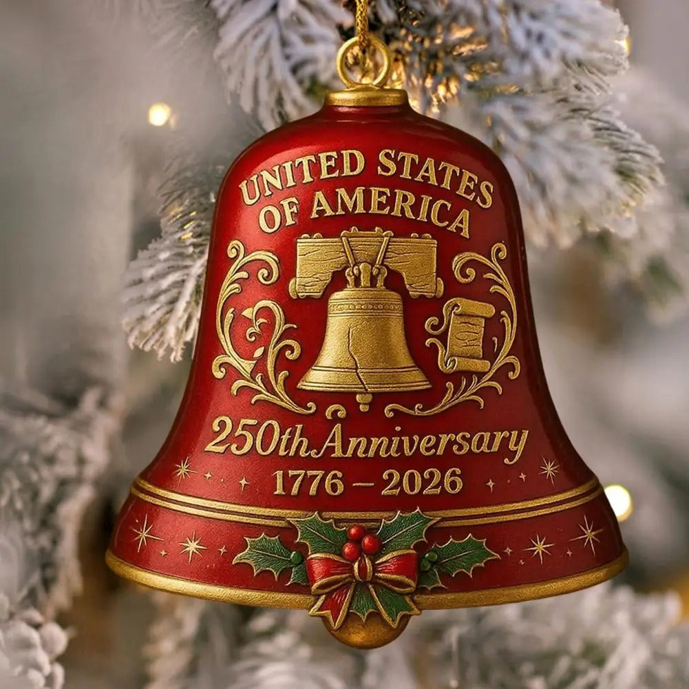 A Timeless Keepsake: United States 250th Anniversary Commemorative Bell Ornament