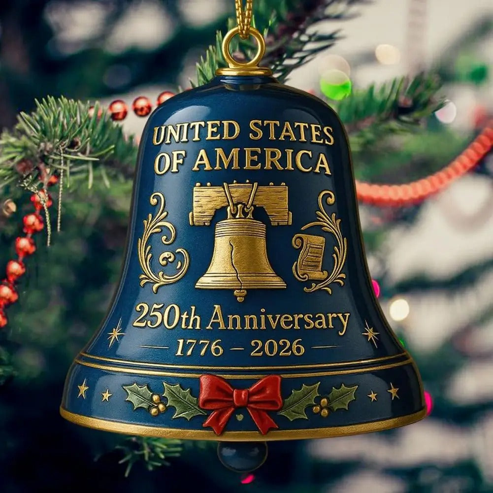 A Timeless Keepsake: United States 250th Anniversary Commemorative Bell Ornament