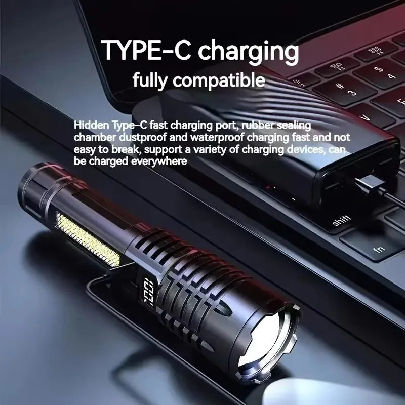 High Power Tactical LED Flashlight